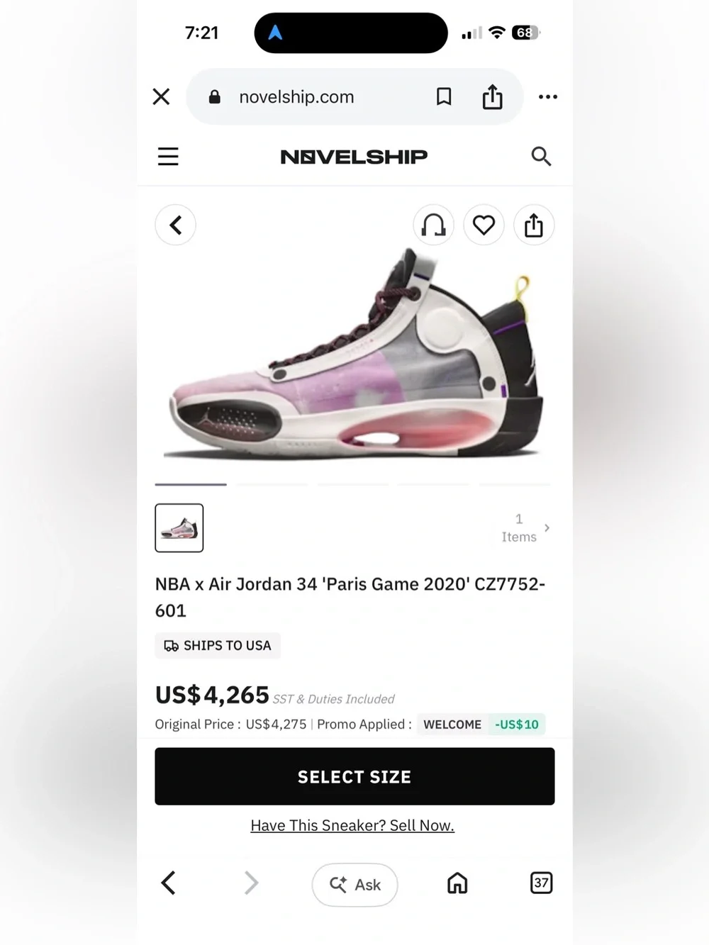 New! ‘Rare’ Nike Air Jordan 34 